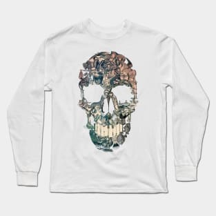 Skull Vintage Long Sleeve T-Shirt